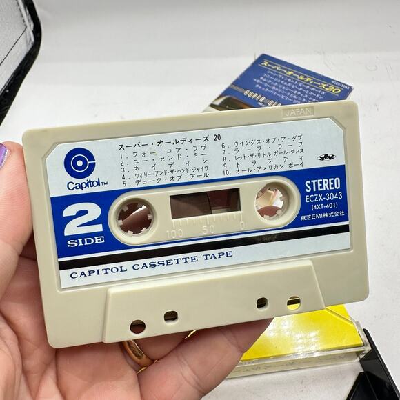 Vintage Japanese cassette tape 1970s Super Oldies 20: Hits of 50's and 60's - Picture 7 of 11